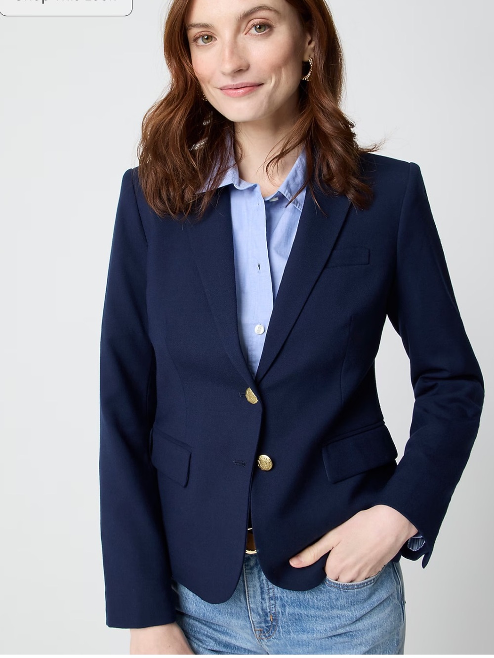 J. Crew Schoolboy Blazer Size 16 Navy Blue